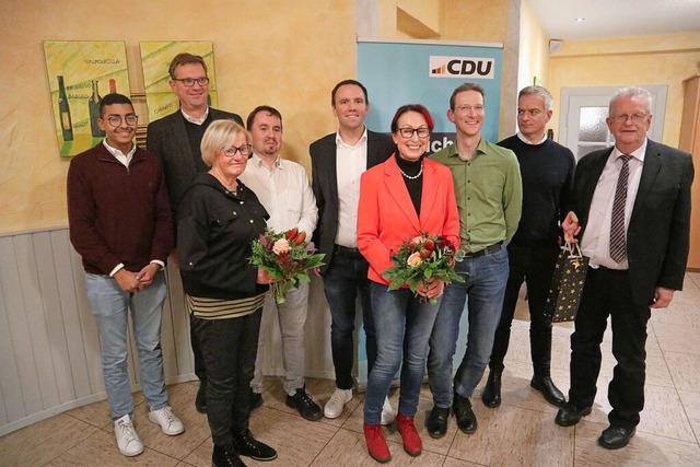 Wahlen und Ehrungen standen im CDU-Sta... Hbner, Thomas Kuri und Gerhard Doll.  | Foto: Thomas Winckelmann