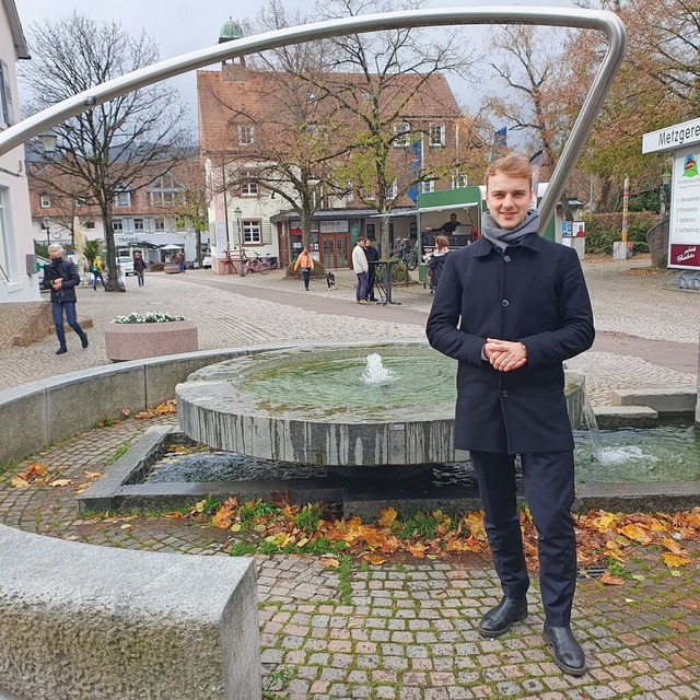 Darius Reutter will die Ortsmitte von Kirchzarten lebendiger gestalten.  | Foto: Sebastian Krger