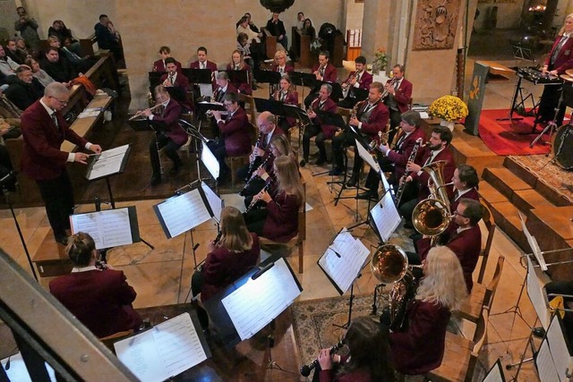 Die Stadtmusik Breisach prsentierte am Sonntag ihr Jahreskonzert im Mnster.  | Foto: Frank Kreutner