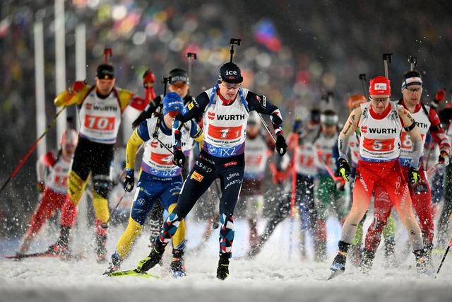 Am Wochenende startet die neue Biathlon-Saison.  | Foto: Hendrik Schmidt/dpa