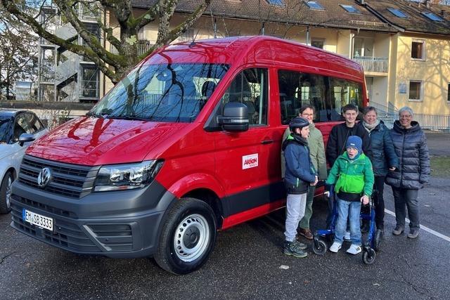 Die "Aktion Mensch" spendet einen Kleinbus fr das SBBZ St. Michael