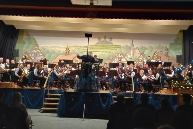 Der Musikverein Nimburg-Bottingen berzeugte bei seinem Konzert mit gigantischen Wasserklngen