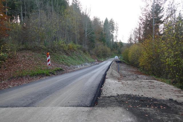 Die Schlucht ist auf der L 170 baldwieder passierbar