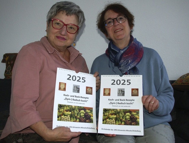 Astrid Hanschke (links) hat den SPD-Jahreskalender mit Rezepten gestaltet.  | Foto: Petra Wunderle