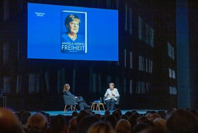 Merkel &uuml;ber Merz: "Man braucht di...r Macht. Friedrich Merz hat ihn auch."  | Foto: Michael Kappeler/dpa-Pool/dpa