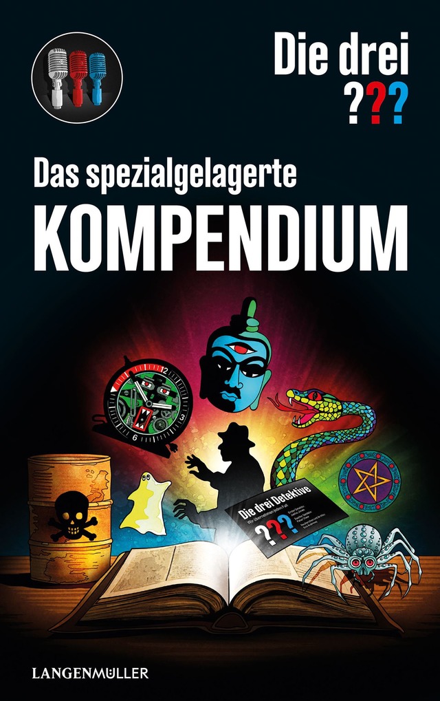 "Die drei ??? - Das spezialgelagerte K...50 Seiten viel Wissenswertes zusammen.  | Foto: Andreas Ruch/ Verlag Langen M&uuml;ller/dpa