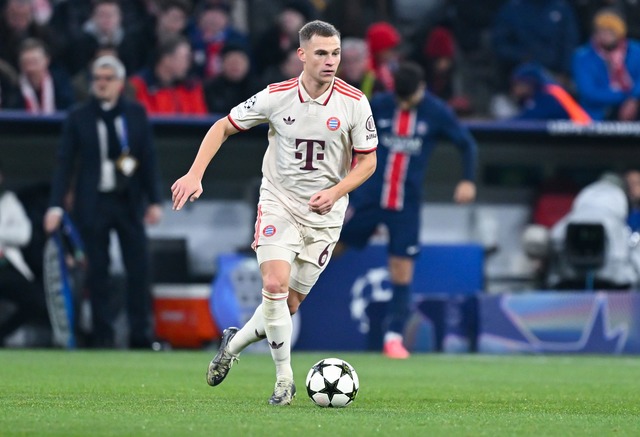 Joshua Kimmich in Aktion gegen Paris Saint-Germain.  | Foto: Sven Hoppe/dpa