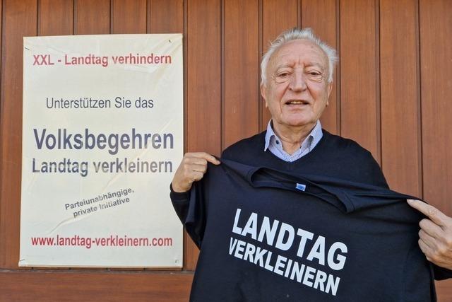 Der 81-jhrige Dieter Distler ist der Initiator des Volksbegehrens "Landtag verkleinern" – der Gedanke an die nchsten Generationen treibt ihn an