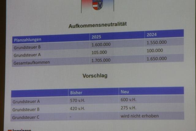 Der Kenzinger Gemeinderat beschliet die Grundsteuer-Hebestze