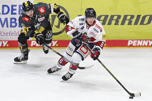 Abschied nach 109 Spielen im EHC-Dress...erlsst Freiburg in Richtung Oberliga.  | Foto: osnapix/Duckwitz (imago)