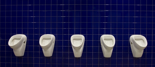 Der 66-J&auml;hrige sa&szlig; laut Pol...ang in der Toilette fest. (Symbolbild)  | Foto: Jens Wolf/dpa/dpa-tmn