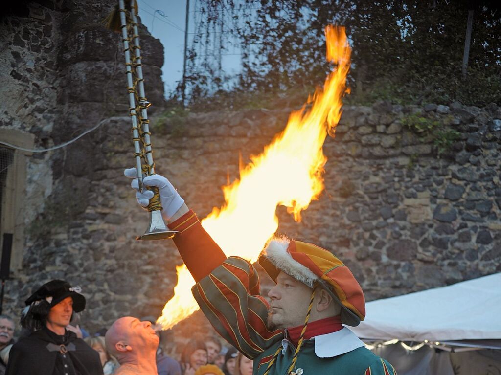 Der Fanfarenzug Kaisersthler Herolde Ihringen in Burkheim