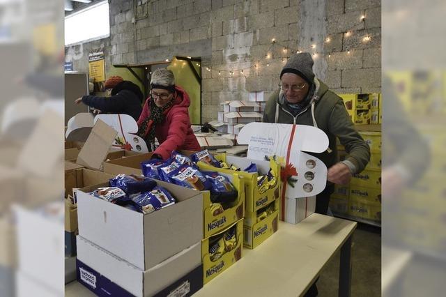 Ntig sind Weihnachtsspenden und ein neues Lager