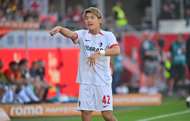 Ritsu Doan geh&ouml;rt seit Wochen zu ...ten Spielern im Kader des SC Freiburg.  | Foto: Jan-Philipp Strobel/dpa