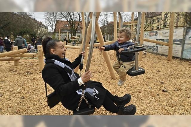 In Freiburg-Mooswald ist fr 350.000 Euro ein Spielplatz und Nachbarschaftstreff entstanden