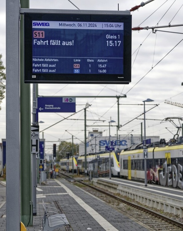 Wird gestreikt, fallen Fahrten aus.  | Foto: Martin Wendel