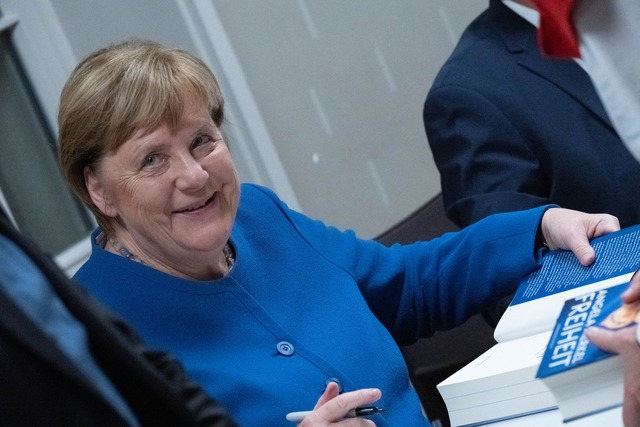 Merkel hat ihre Memoiren ver&ouml;ffentlicht. (Archivbild)  | Foto: Stefan Sauer/dpa