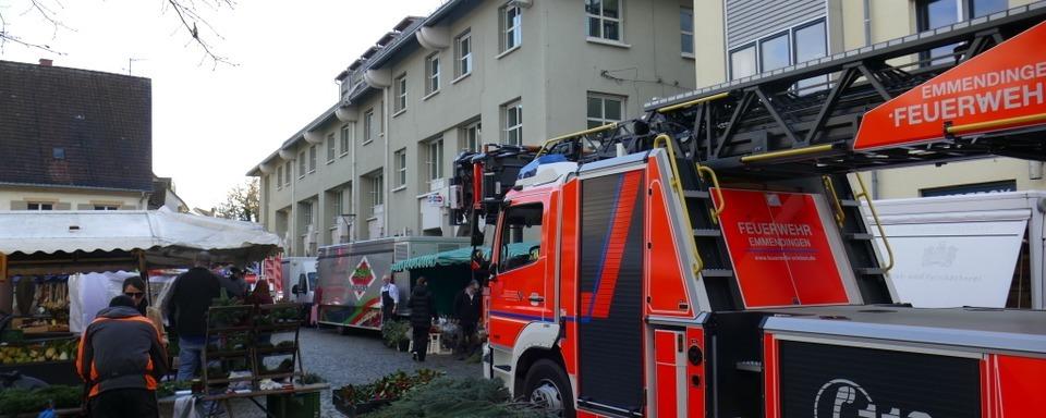 Feuerwehr muss zur Sparkasse