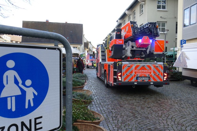 Feuerwehr-Einsatz am Dienstagmorgen in Emmendingen  | Foto: Philipp Peters