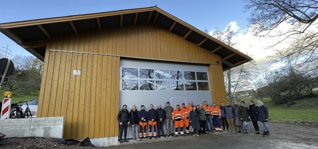 Einweihung des neu errichteten Drschischopfs in Brombach  | Foto: Stadt Lrrach / Katja Linder 