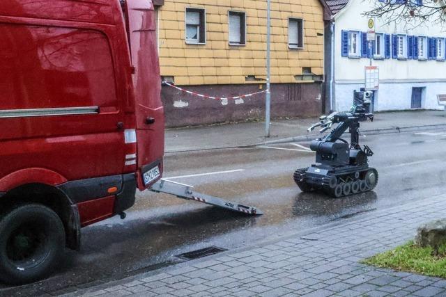 Hausdurchsuchung in Esslingen - Keine Sprengmittel gefunden