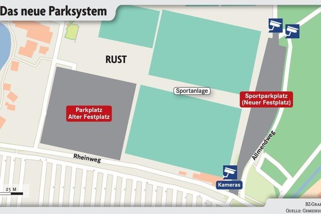 Die Gemeinde Rust regelt das Parken beim Sportplatz neu