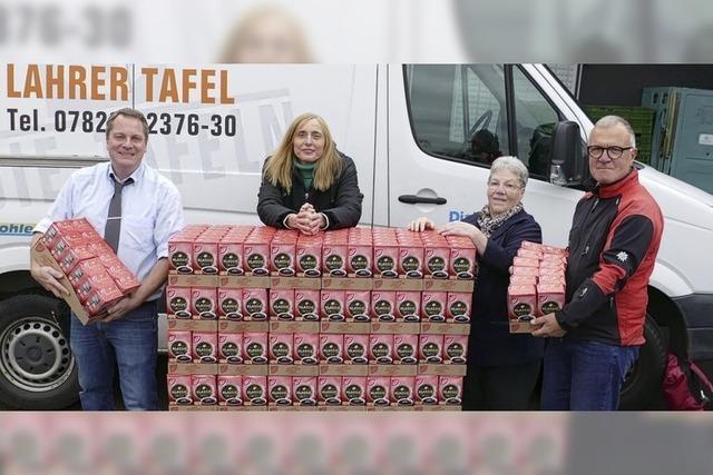 Anita Rinklefs Aktion bringt der Tafel 700 Kaffeepakete