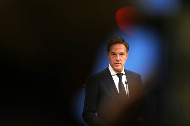 Will eine &uuml;berarbeitete Strategie... Nato-Generalsekret&auml;r Mark Rutte.  | Foto: Virginia Mayo/AP/dpa