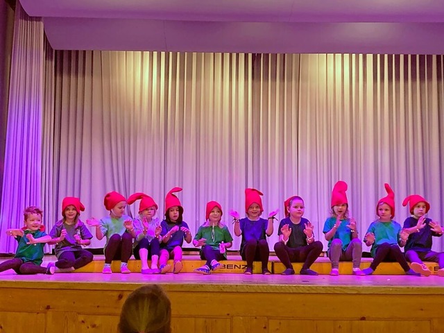 Die Wichtel vom Lenzkircher Kinderturn... waren mit groem Eifer bei der Sache.  | Foto: Ursula Harder