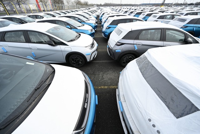 Auch chinesische Anbieter wollen Elektroautos in Europa verkaufen.  | Foto: Lars Penning/dpa