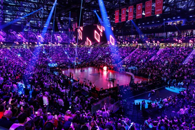 Der Deutsche Basketball Bund bewirbt s...e Vorrunde bei der Basketball-EM 2029.  | Foto: Matthias Balk/dpa