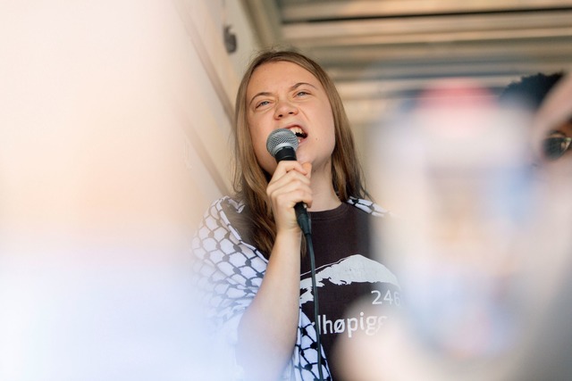 Greta Thunberg wird in Mannheim bei ei...nensischen Demo erwartet. (Archivbild)  | Foto: Claudio Furlan/LaPresse/AP/dpa