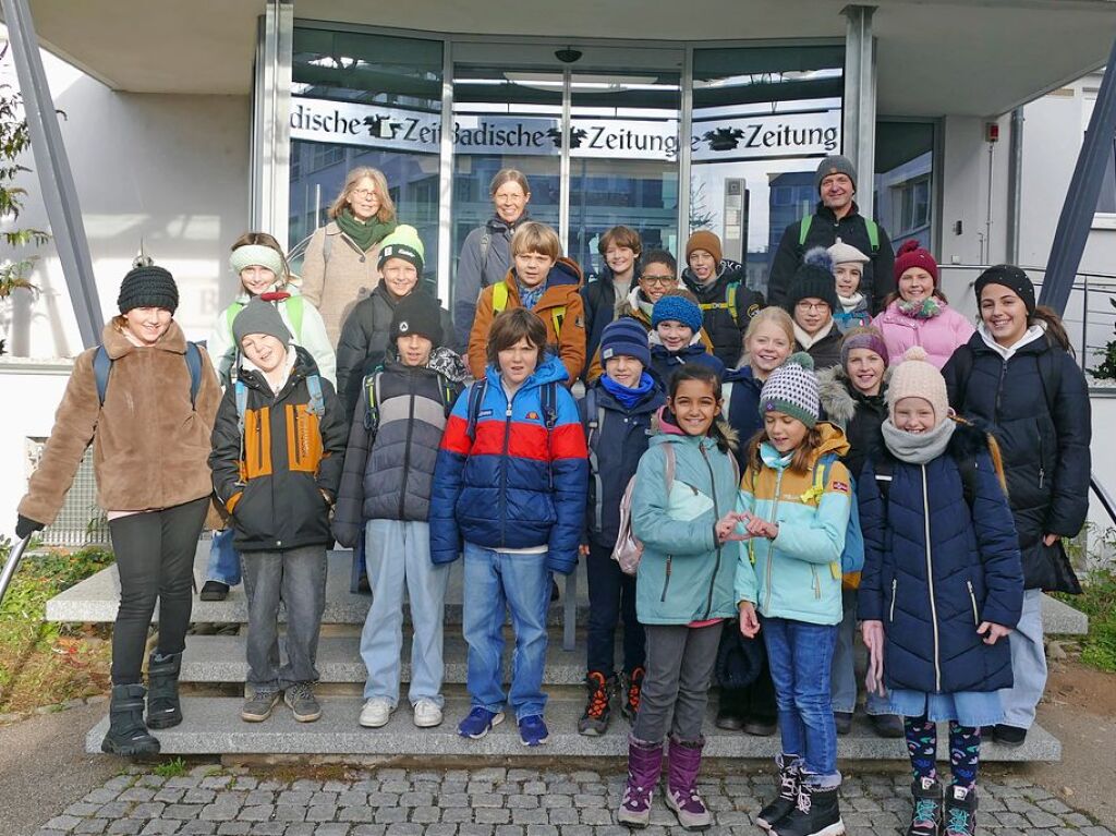 Klasse 4 der Grundschule Langenau