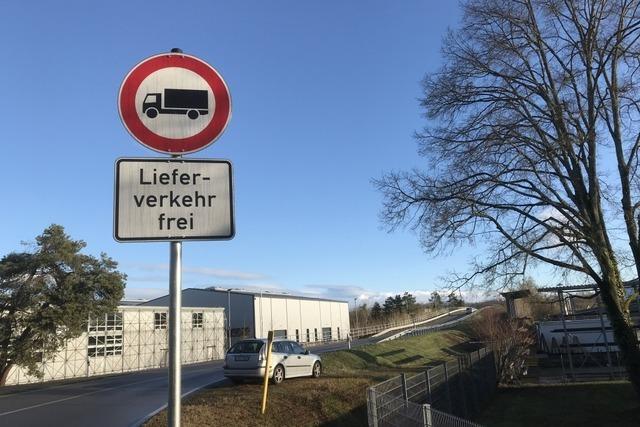 In Mrkt gilt seit wenigen Tagen ein Durchfahrtsverbot fr Lkw - aber nur in eine Richtung