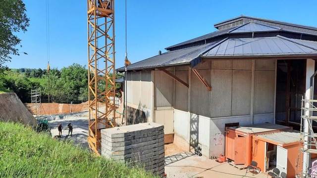 Baustelle an der Sternenberghalle  | Foto: Ekkehard Klem