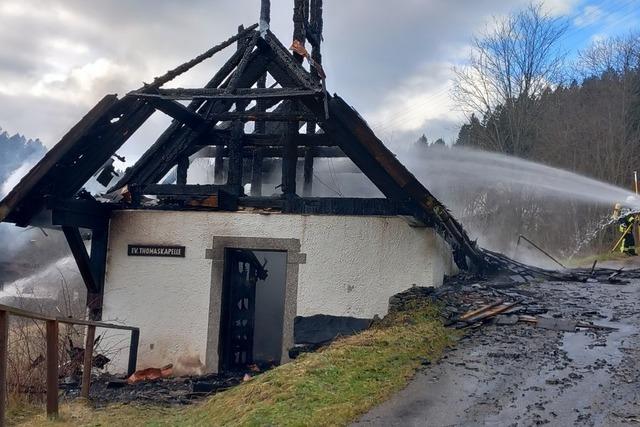 226 Jahre alte Kapelle in Schluchsee-Blasiwald abgebrannt