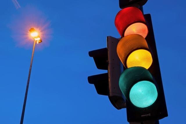 Die Ampel in Haltingen soll nachts dunkel bleiben, aber trotzdem funktionieren