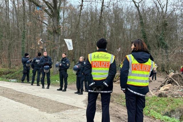 Liveblog: Polizei Freiburg rumt Langmattenwldchen fr den neuen Stadtteil Dietenbach