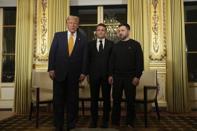 Trump, Macron und Selenskyj treffen sich zu dritt in Paris