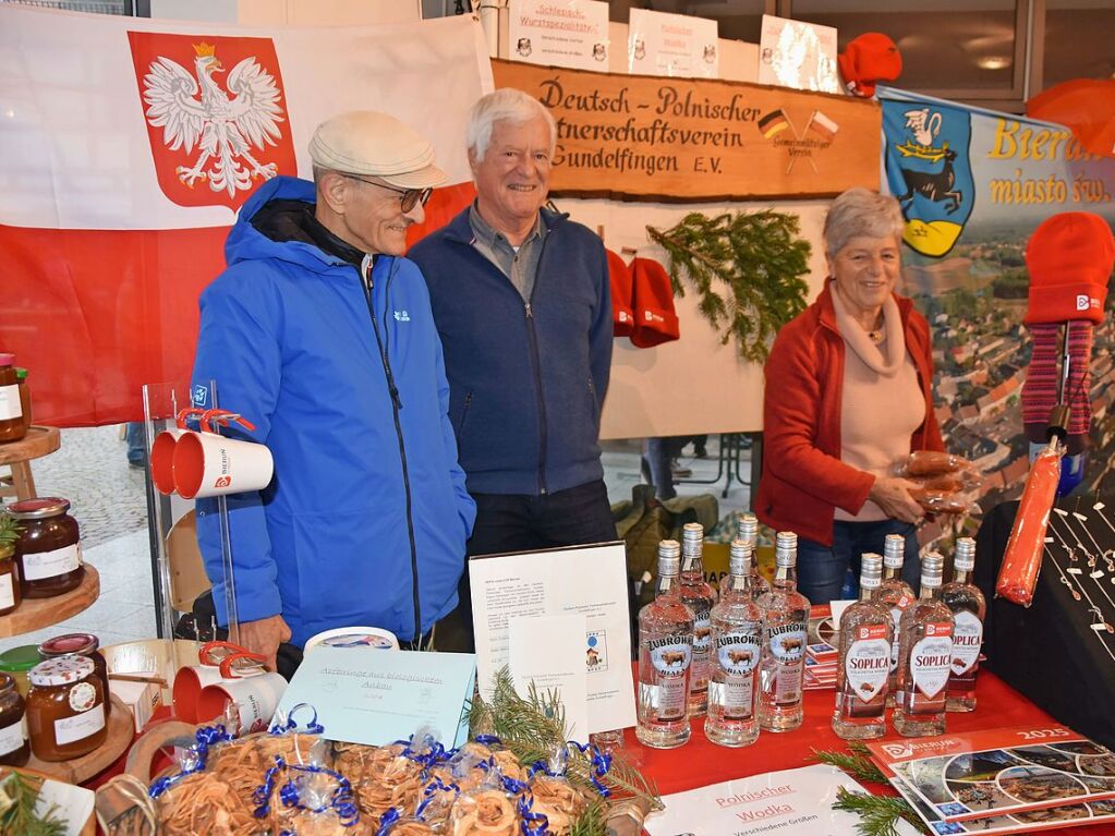 Am Stand des deutsch-polnischen Partnerschaftsverein gab es Hochprozentiges aus Polen