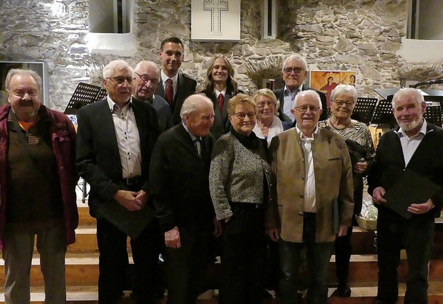 Die  Stadt-und Feuerwehrmusik Laufenbu...arz, Gisela Geillinger, Wolfgang Fder  | Foto: Susanne Schleinzer-Bilal