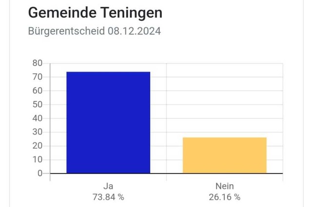 Fast drei Viertel der Whler und Whle... Beigeordnete im Rathaus von Teningen.  | Foto: BZ