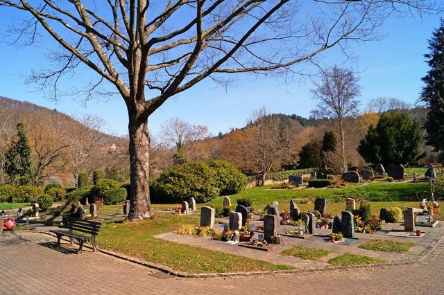 Blick auf den Friedhof in Oberweiler  | Foto: Silke Hartenstein