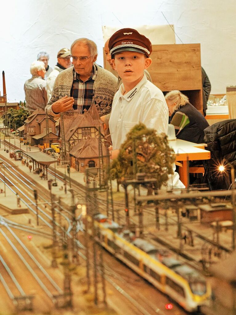 Viel zu entdecken und zu fotografieren gab es am Wochenende bei der Modelleisenbahn-Ausstellung der Eisenbahnfreunde Breisgau im Endinger Brgerhaus.