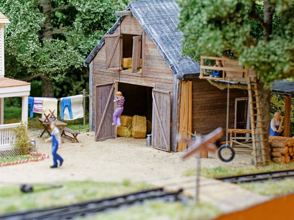 Viel zu entdecken gab es vor allem in dem Diorama „Die Waltons“ von Matthias und Silvia Teufert.