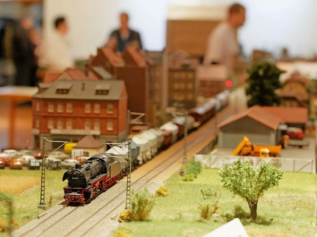 Viel zu entdecken und zu fotografieren gab es am Wochenende bei der Modelleisenbahn-Ausstellung der Eisenbahnfreunde Breisgau im Endinger Brgerhaus.