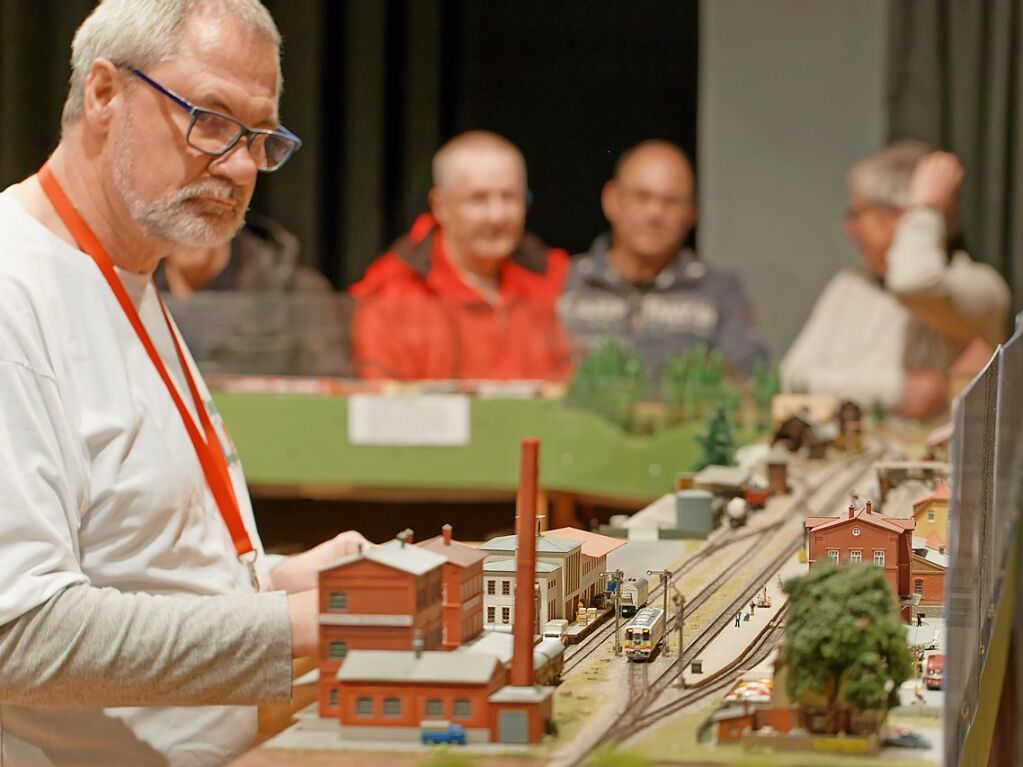 Viel zu entdecken und zu fotografieren gab es am Wochenende bei der Modelleisenbahn-Ausstellung der Eisenbahnfreunde Breisgau im Endinger Brgerhaus.