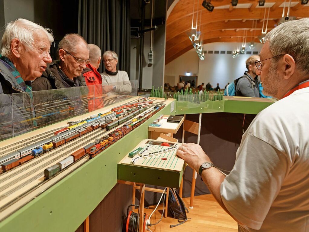 Viel zu entdecken und zu fotografieren gab es am Wochenende bei der Modelleisenbahn-Ausstellung der Eisenbahnfreunde Breisgau im Endinger Brgerhaus.