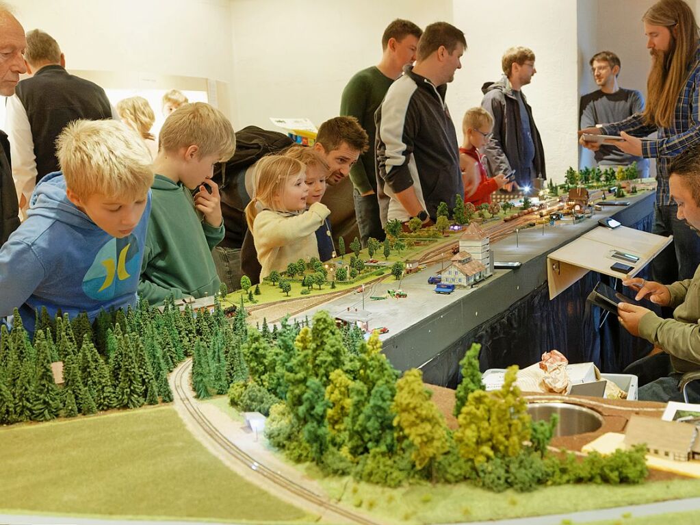 Viel zu entdecken und zu fotografieren gab es am Wochenende bei der Modelleisenbahn-Ausstellung der Eisenbahnfreunde Breisgau im Endinger Brgerhaus.