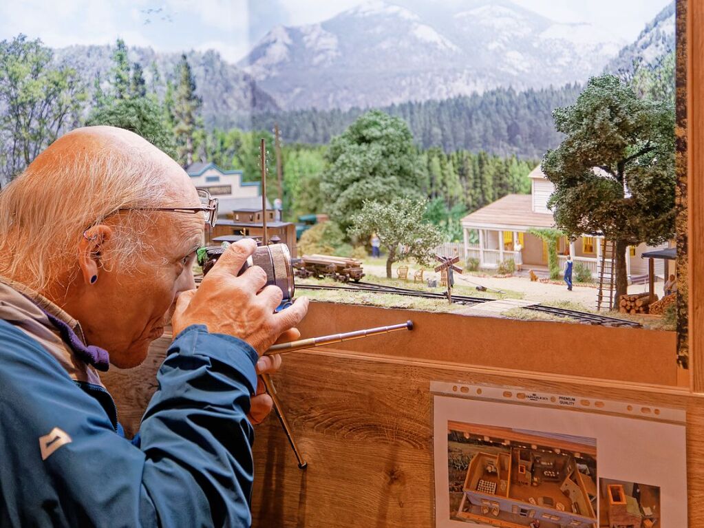 Viel zu entdecken und zu fotografieren gab es am Wochenende bei der Modelleisenbahn-Ausstellung der Eisenbahnfreunde Breisgau im Endinger Brgerhaus.